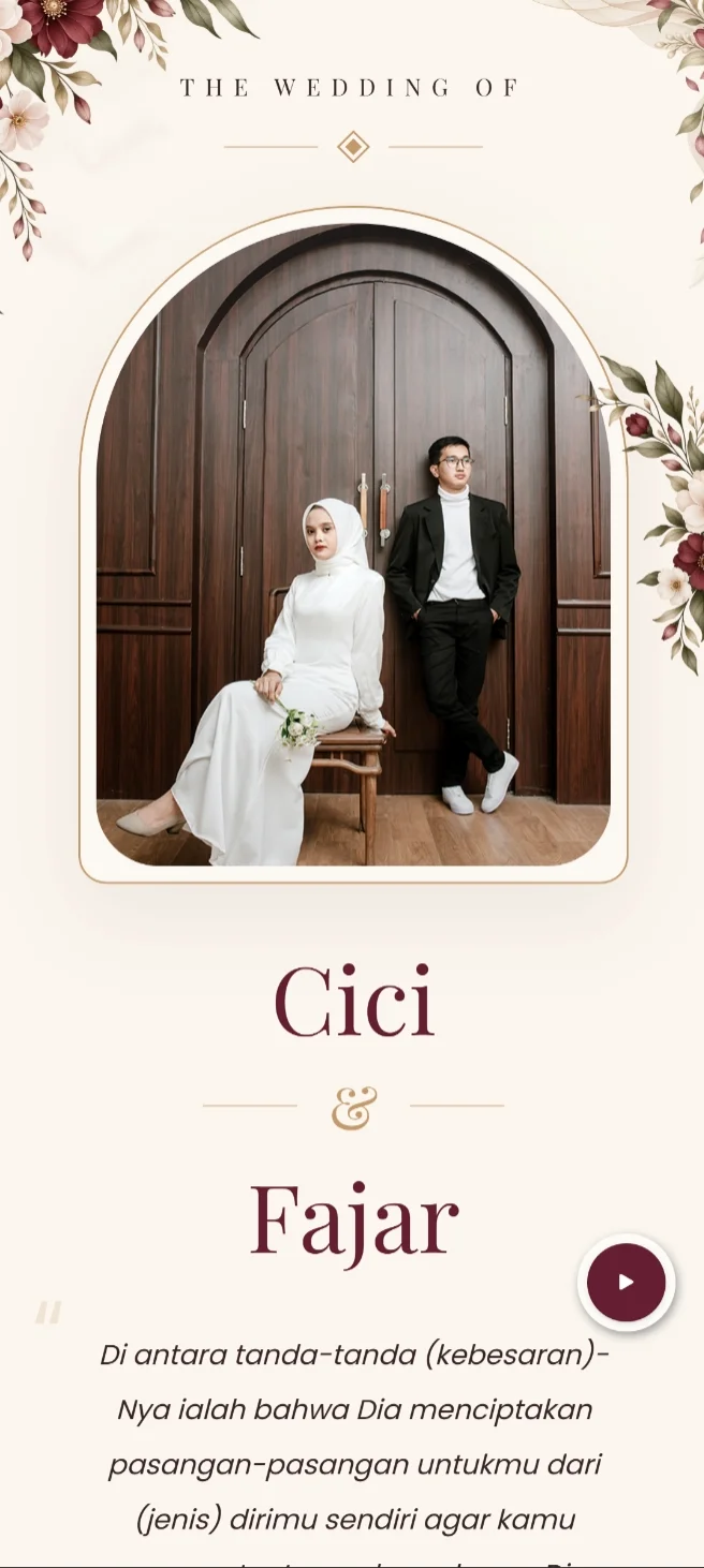 Contoh undangan digital Invoria